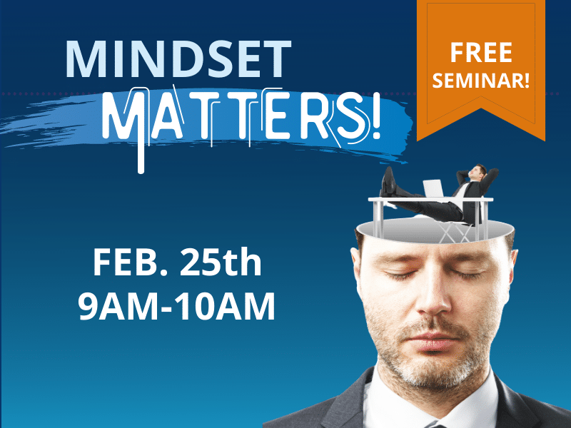 Mindset Matters Free Seminar Banner