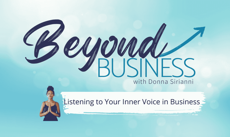 Listening To Your Inner Voice In Business Banner